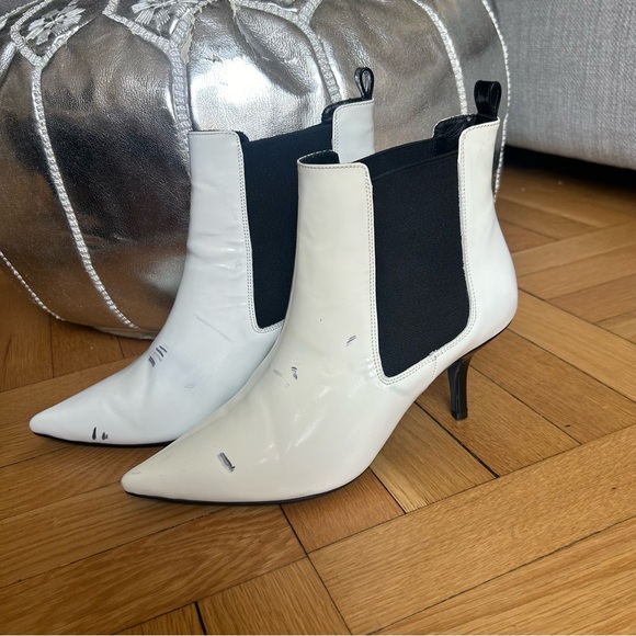 Anine Bing Stevie Chelsea Leather Ankle Boots Size 37 or 40 - Picture 6 of 13